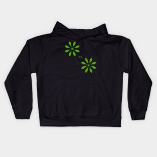 Green flower Kids Hoodie